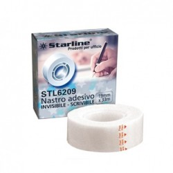 Nastro adesivo scrivibile invisibile 1,9 cm x 33 m trasparente Starline