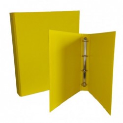 Raccoglitore King 4 anelli tondi 30 mm dorso 4 cm 22x30 cm rivestimento in PPL giallo Starline