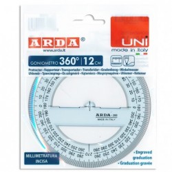 Goniometro Uni 360gradi 12cm Arda