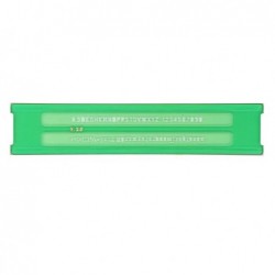 Normografo lettere e cifre Uni 2,5mm verde Arda