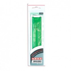 Normografo lettere e cifre Uni 5mm verde Arda