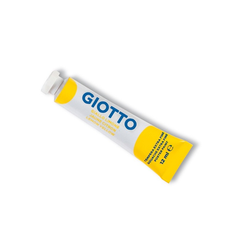 Tempera Tubo 4 12ml giallo limone Giotto