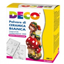 Polvere di ceramica bianca 1 kg Deco