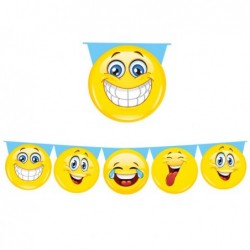 Festone sagomato emoticons 6mt Big Party