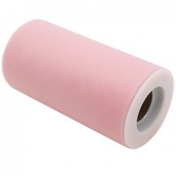 Tulle in rotolo rosa 12,5cmx25mt Big Party