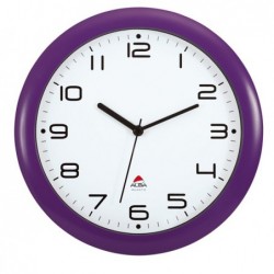 Orologio da parete Hornew diametro 30 cm viola Alba