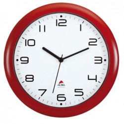 Orologio da parete Hornew diametro 30 cm rosso Alba