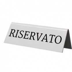 Targhetta RISERVATO per tavoli Securit set 5 pezzi