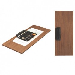 Portaconto con fermaglio 24 x 10 cm legno Securit