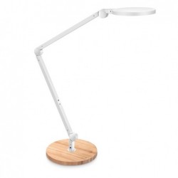 Lampada Giant a led con base in legno bianco Cep