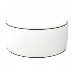 Pouf Ottoman 23 x 53 cm bianco King Collection