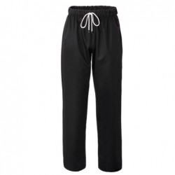 Pantalone cuoco Plutone unisex taglia M nero Giblor's